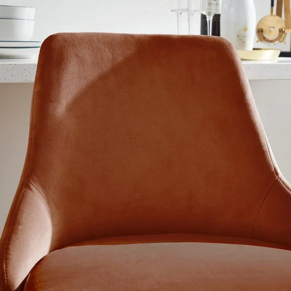 Ariana Bar Stool, Velvet 4