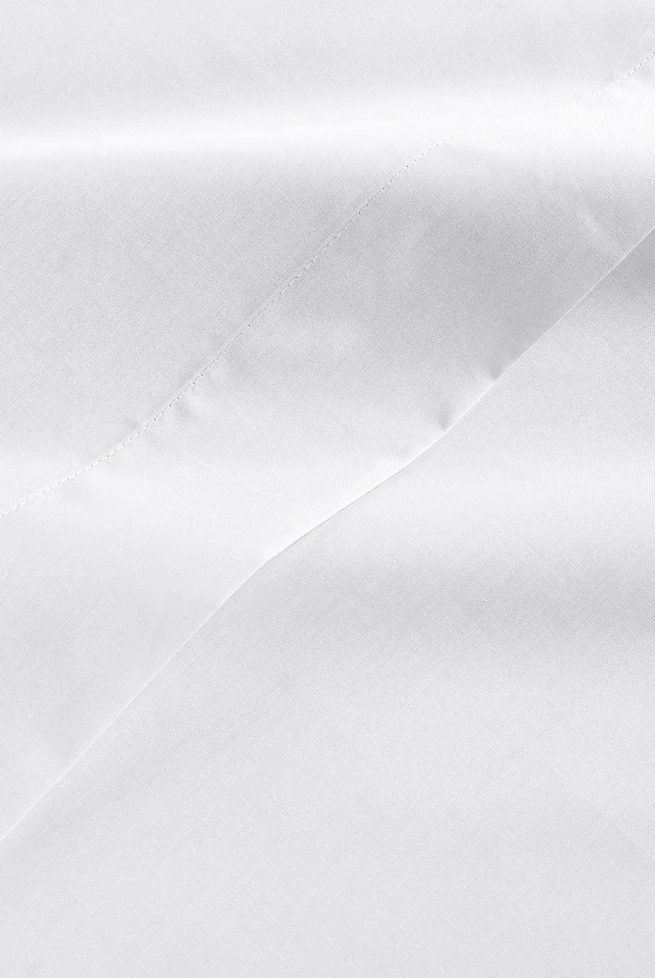 CHRISTY Pure Cotton Percale Flat Sheets in White 4