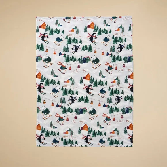 Alpine Cabin Fleece Throw Blanket 130cm x 170cm 3