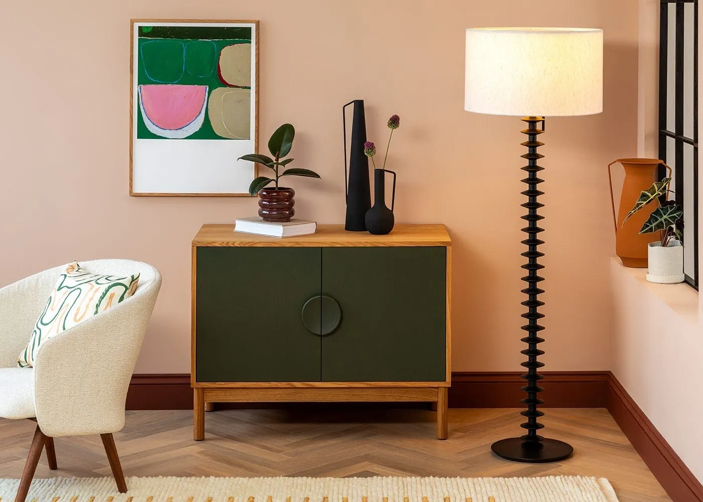 Heal's Rygrad Floor Lamp Black Ash 3