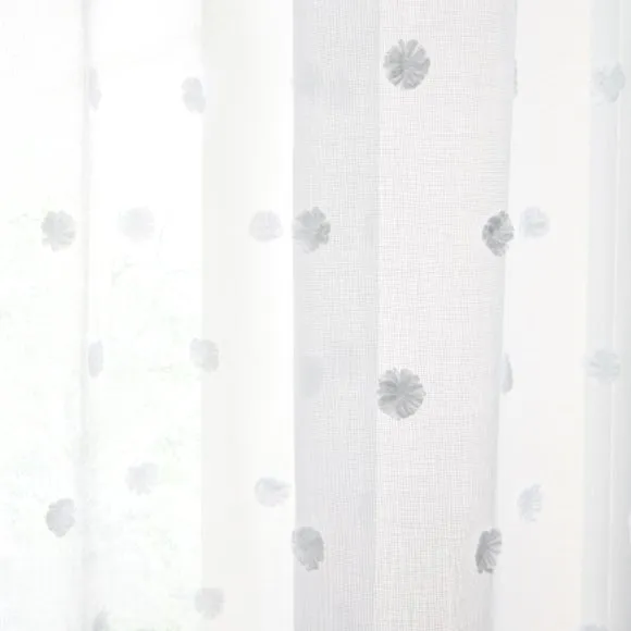 Tufted Slot Top Single Voile Panel 3