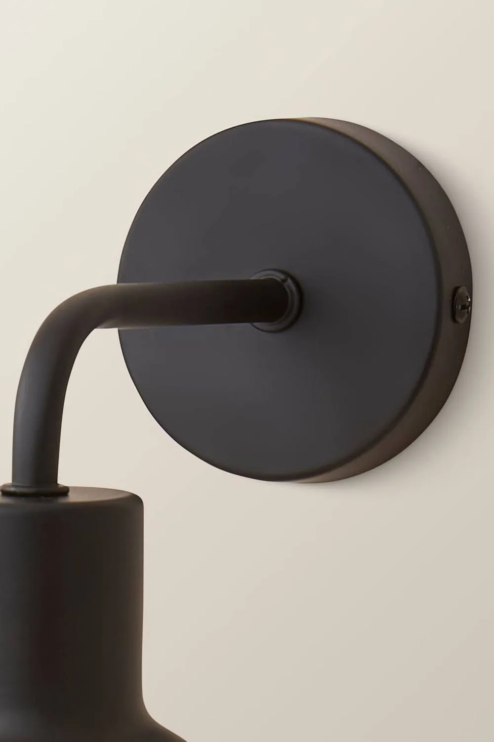 ValueLights Bellamy Wired Glass Globe Wall Light in Black 5