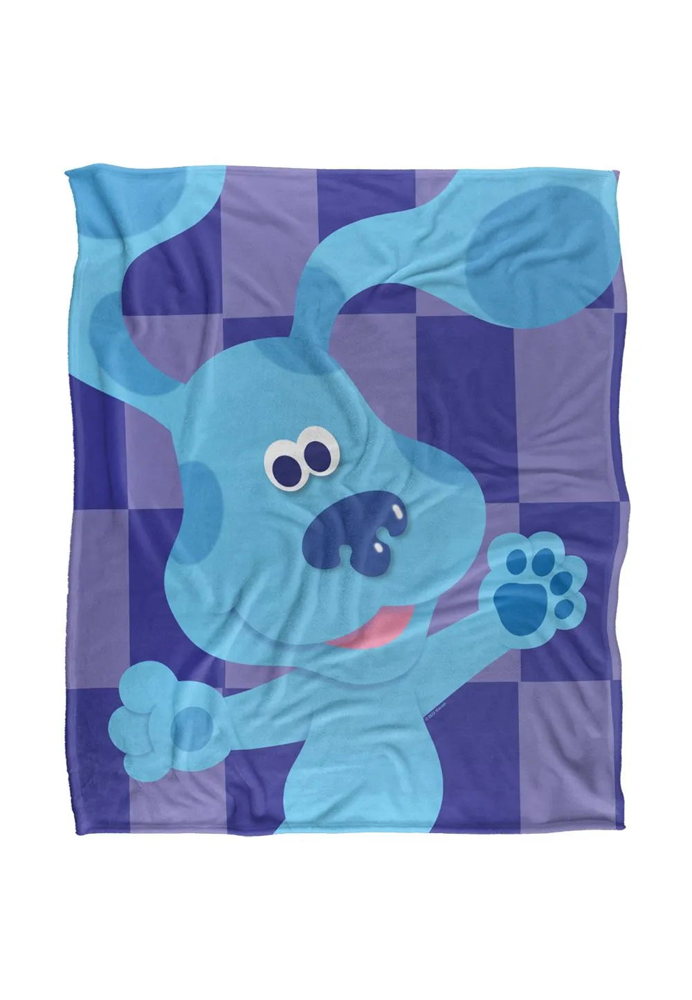 Blues Clues Blue's Clues Large Blue Silky Touch Super Soft Throw Blanket 152 X 127 cm in White