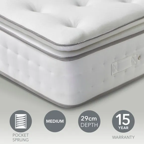 Hotel 1200 Pocket Memory Foam Pillow Top Hybrid Mattress