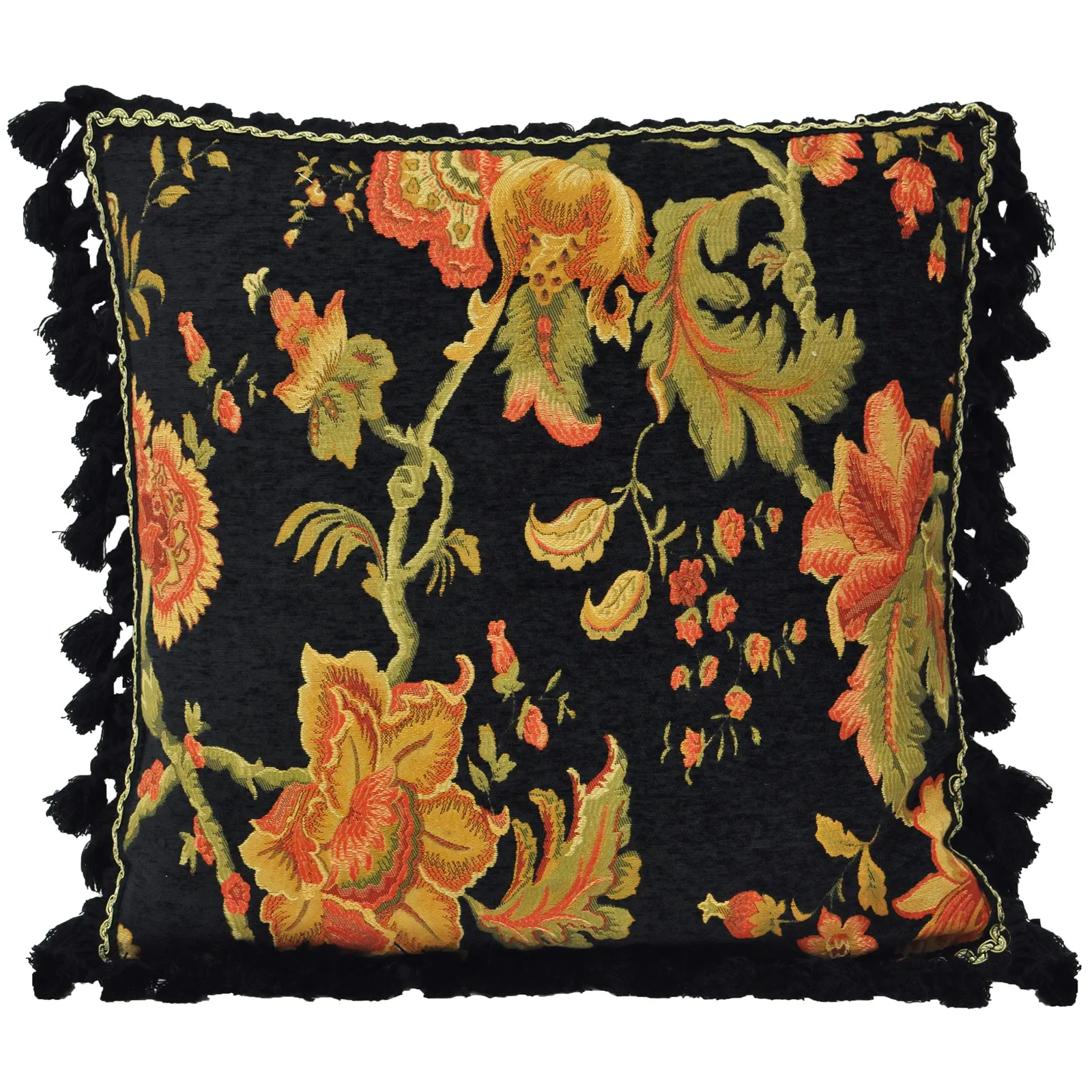 Paoletti Faith Abstract Polyester Filled Cushion In Cream 35 X 50Cm, Black