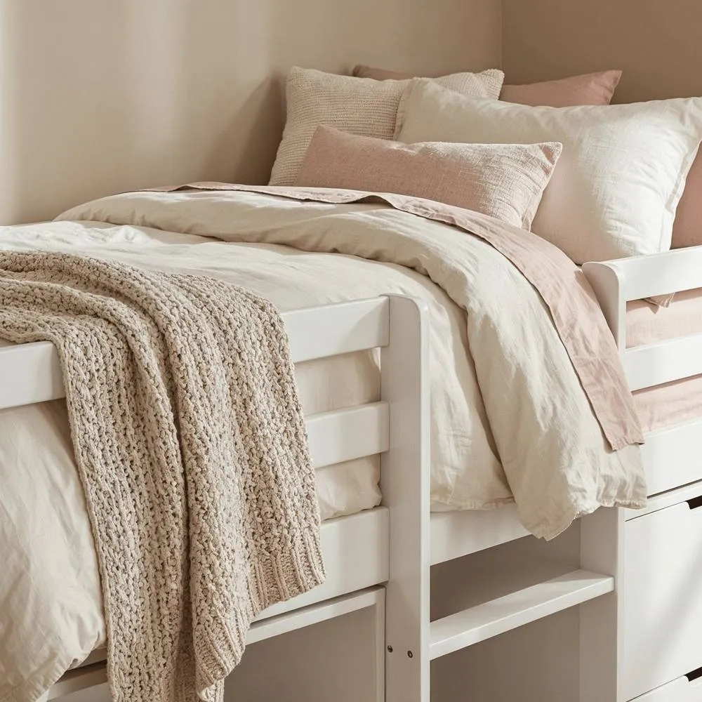 Nöa and Nani Mira Sleepstation Single Cabin Bed in White 2