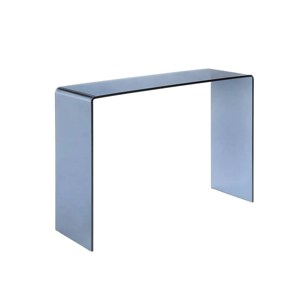sweeek Rectangular tempered glass console in Grey 2