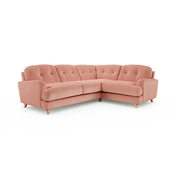 Martha Vintage Velvet Full Corner Sofa 6