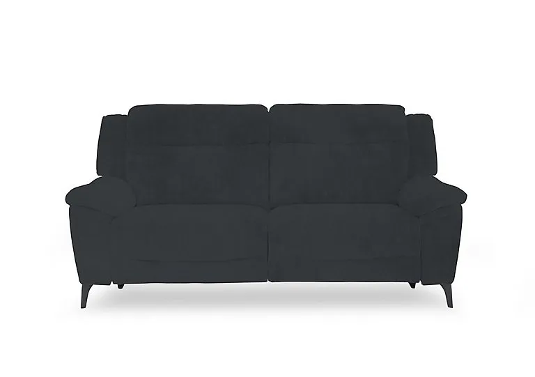 Panache Fabric 3 Seater Power Recliner Sofa with Power Headrests - Opulence Charcoal