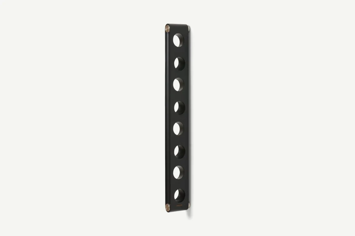 Eva Solo 8-Bottle Wall-Mounted Hanging Wine Rack, Black