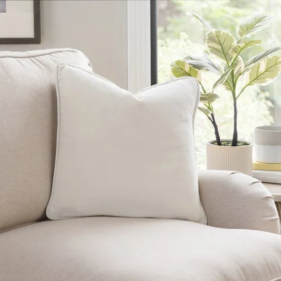 Clara Cotton Velvet Square Cushion 1