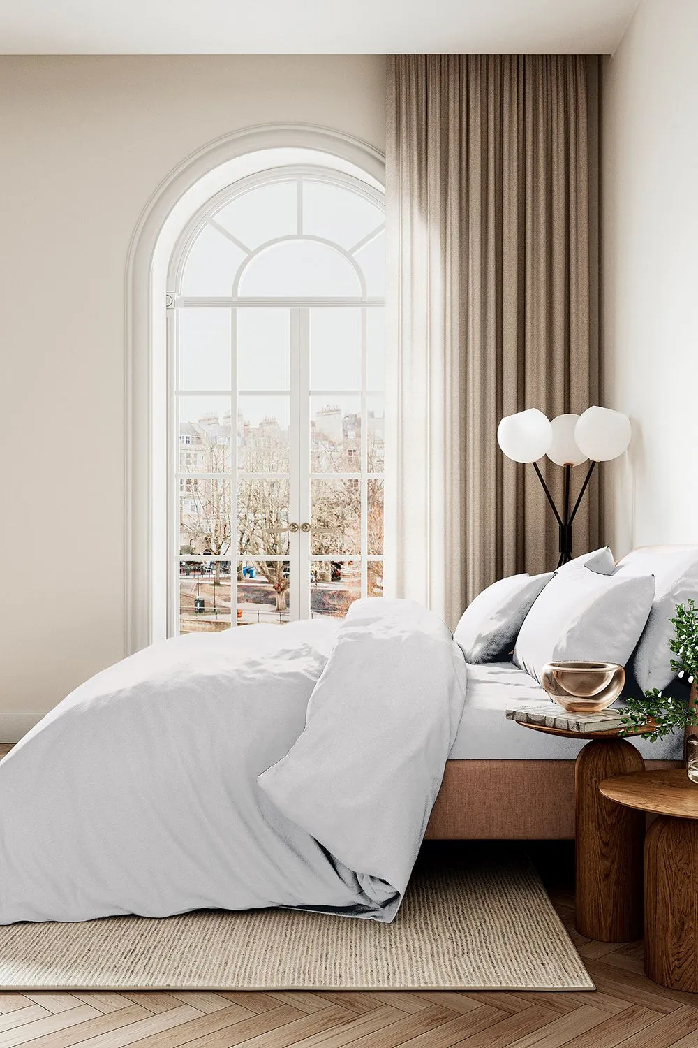 1951 'Luxury 400 Thread Count' Cotton Sateen Fitted Sheet in White 3