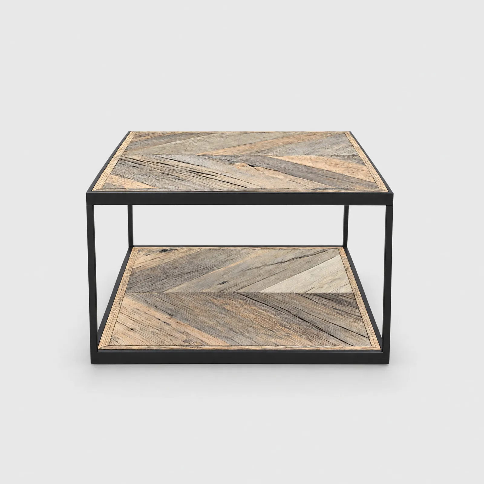Pure Furniture Dagmar Side Table Double Top - Reclaimed Oak | Barker & Stonehouse