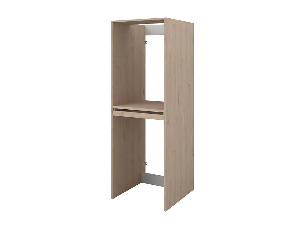 Vente-unique Washing Machine & Tumble Dryer Cabinet - Light Natural - W64 X H184 in Light Oak 6