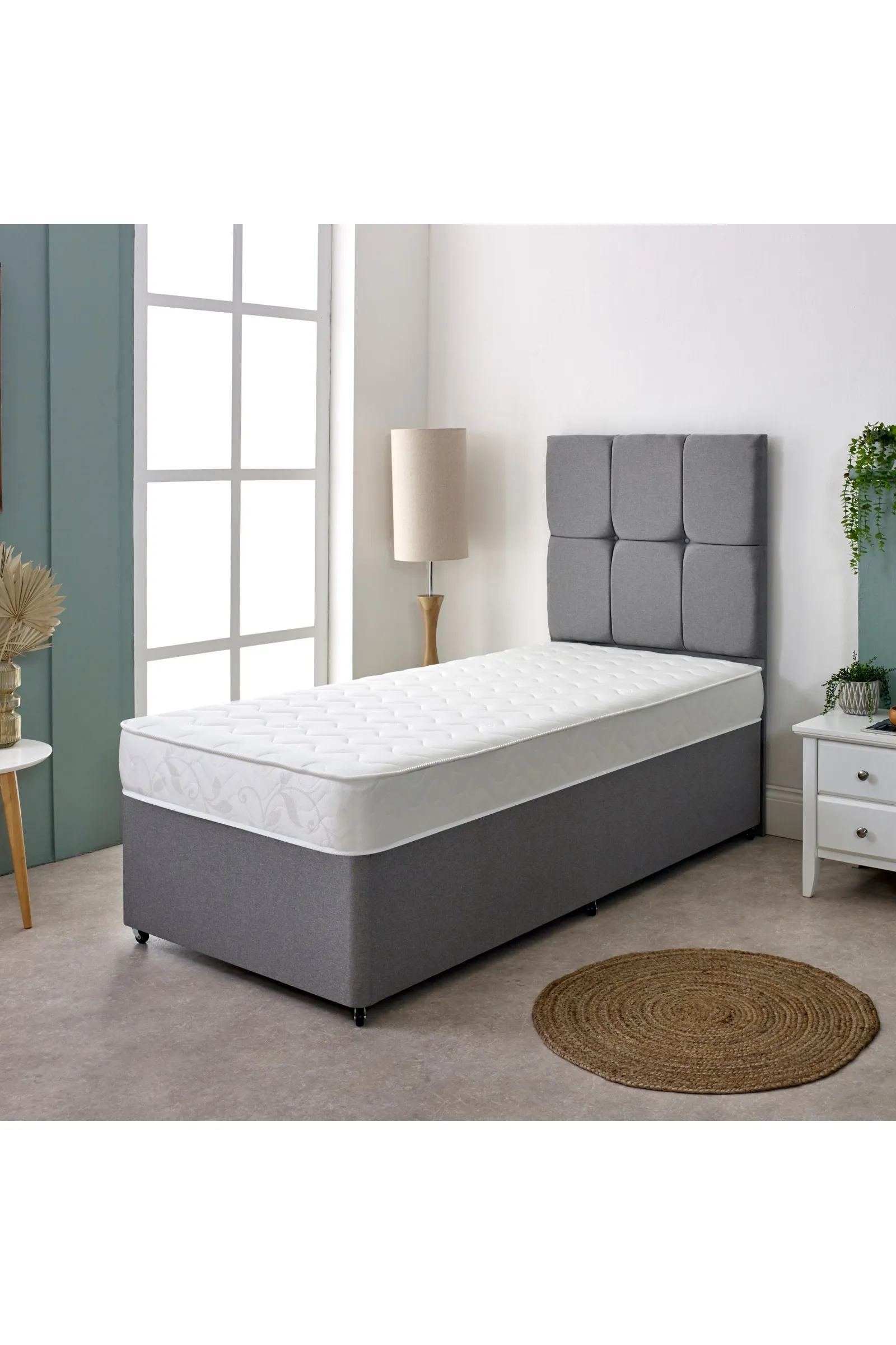eXtreme Comfort Ltd Wave Design Sprung Mattress Soft Feel Deep Quilted Sleep Surface in White