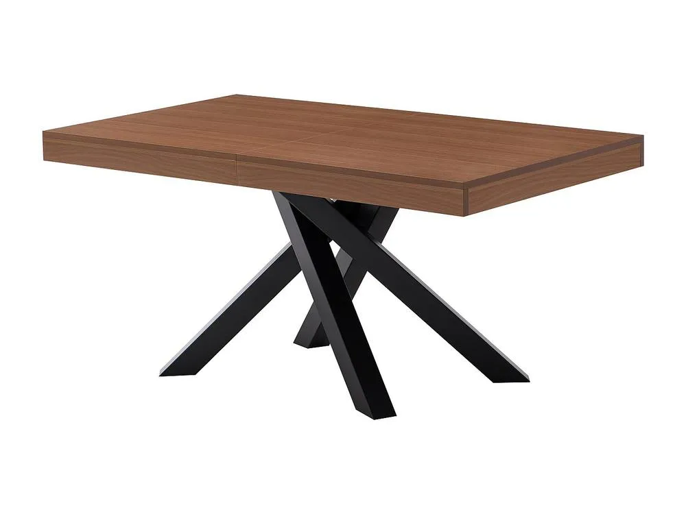 Vente-unique 6 - 10 Seater Extendable Dining Table In MDF & Metal - Dark Oak and in Walnut 6