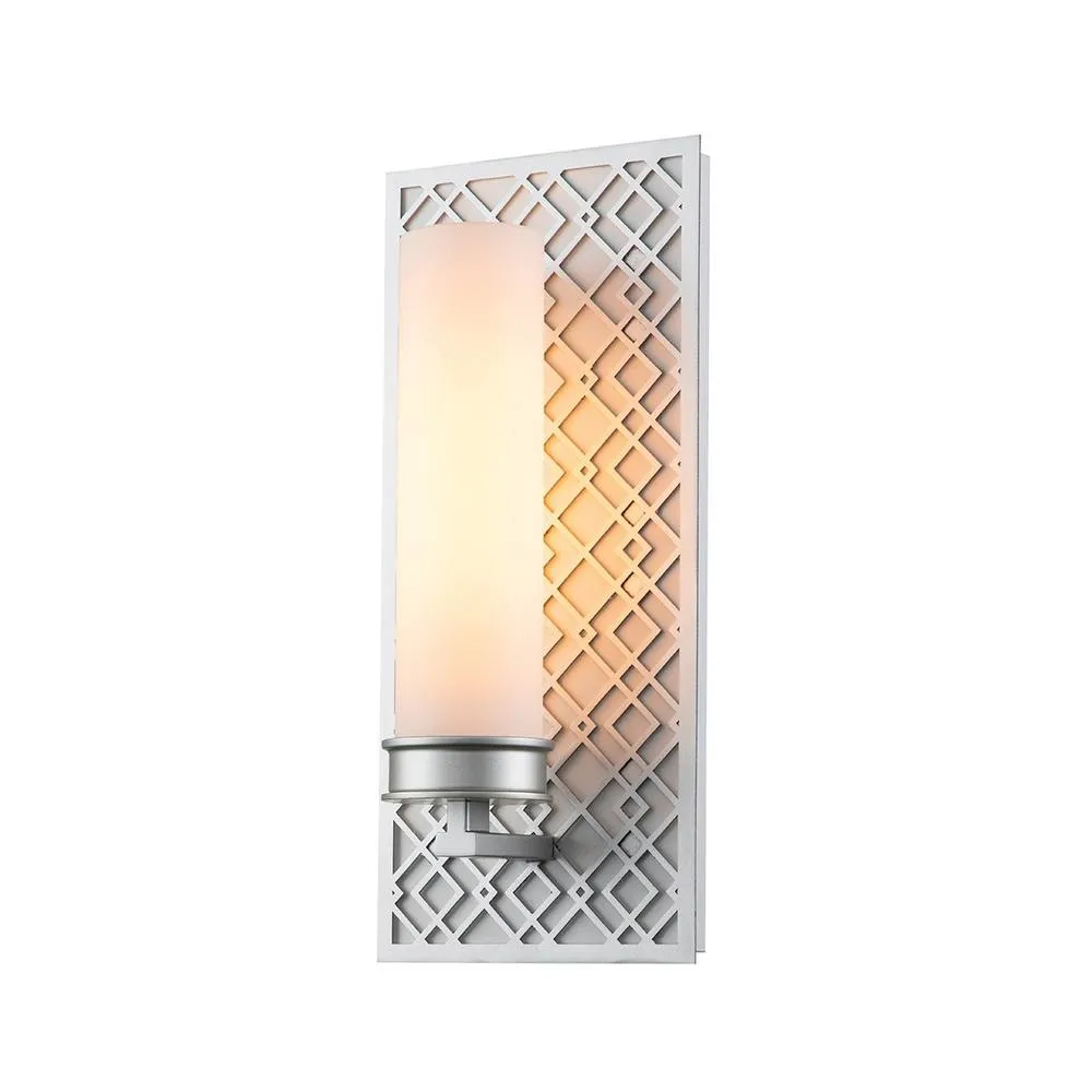 Netlighting Ziggy Bathroom Wall Lamp Lacquered Silver IP44