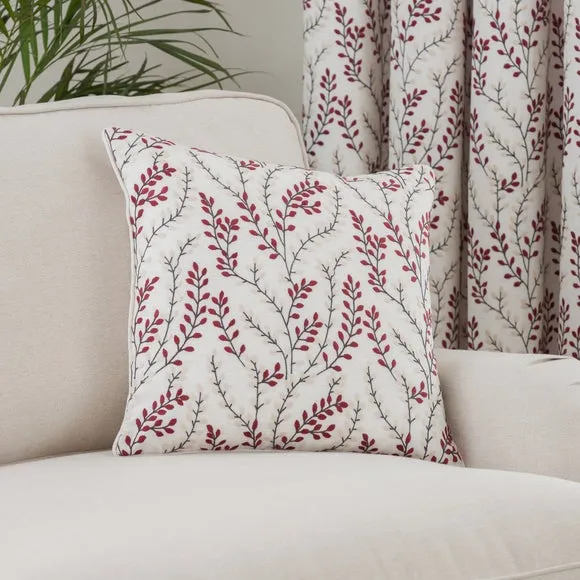 Shimla Embroidered Floral Eyelet Curtains 5