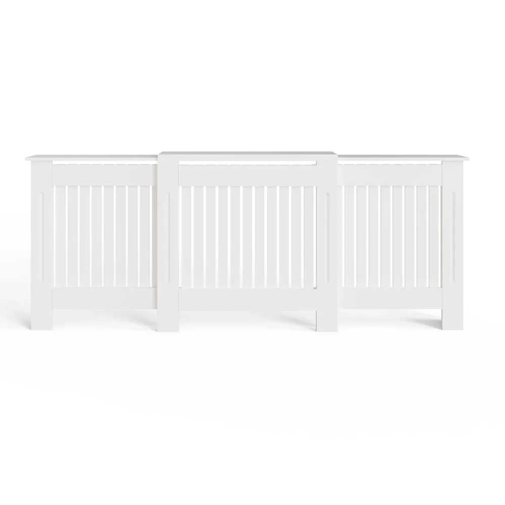GFW Harrison Adjustable Radiator Cover in White 3