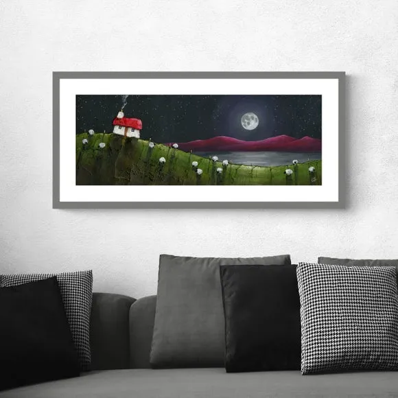 Glimmering Night Framed Print