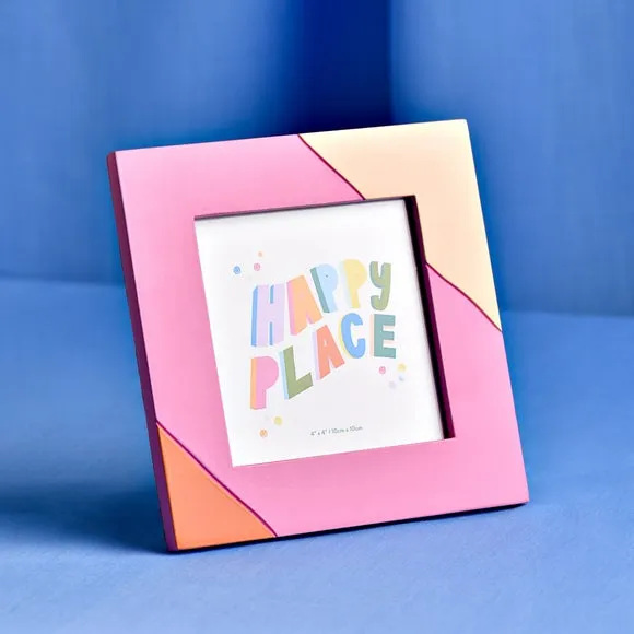 Raspberry Blossom Bold Pink Stripe Photo Frame