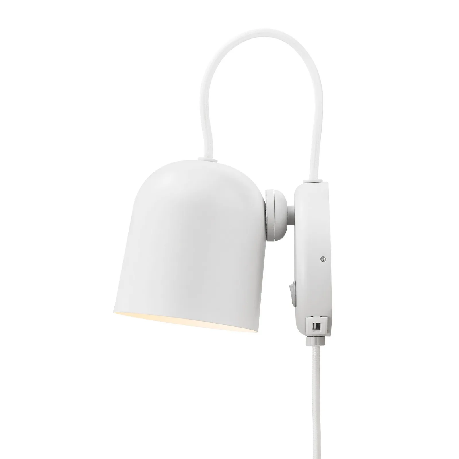 Nordlux Angle Wall Light White Telegrey Metal Bedroom GU10 Switch Plug In/ 3
