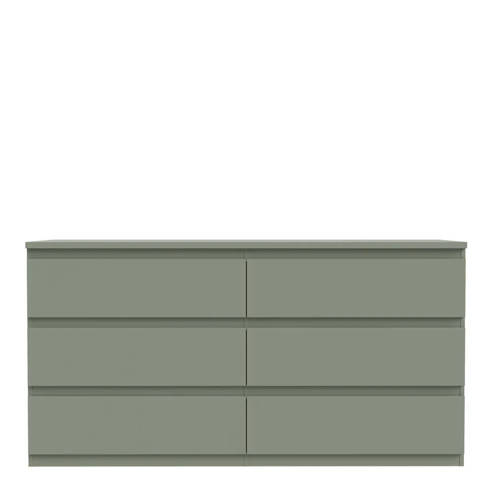 Furniture To Go Edmore 6 Drawer Wide Chest in Green 3