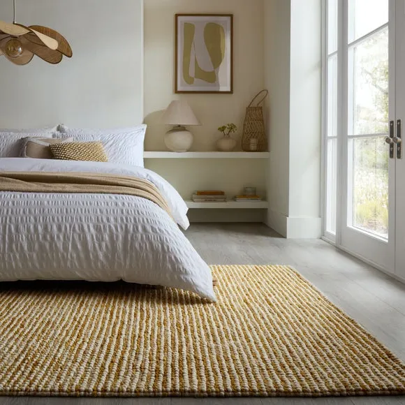 Nico Wool Woven Stripe Rug 1
