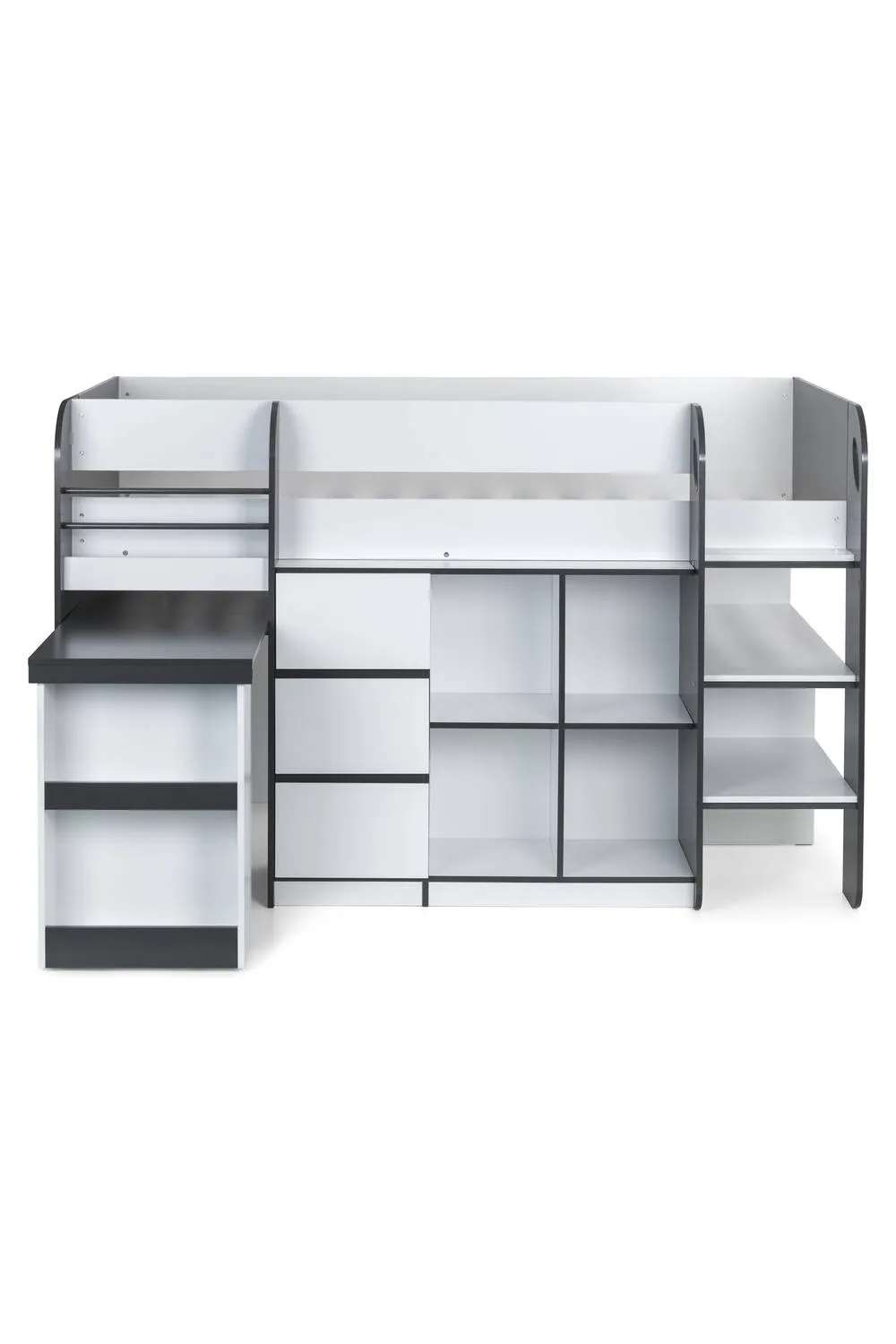 Julian Bowen Saturn Midsleeper Cabin Bed with Desk in White 6