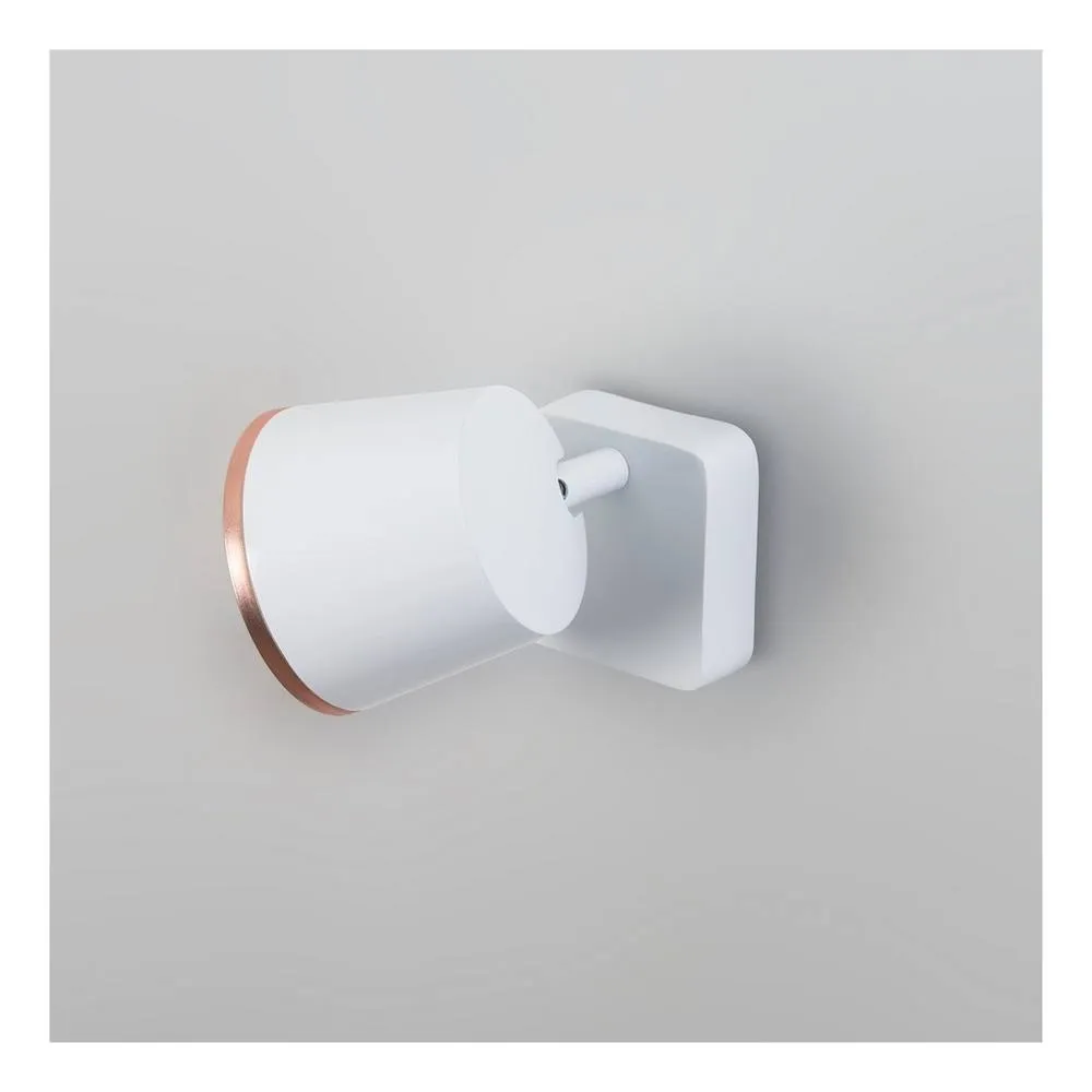 Netlighting Drone Integrated LED Indoor Dome Wall Ceiling Light White Copper 5