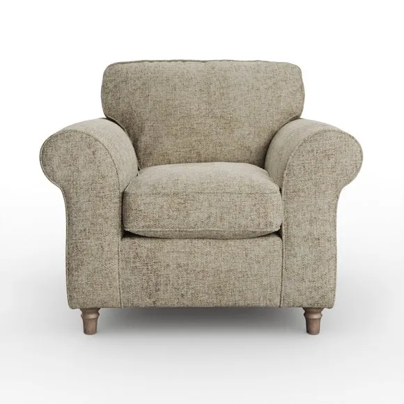 Flori Chunky Chenille Armchair 6
