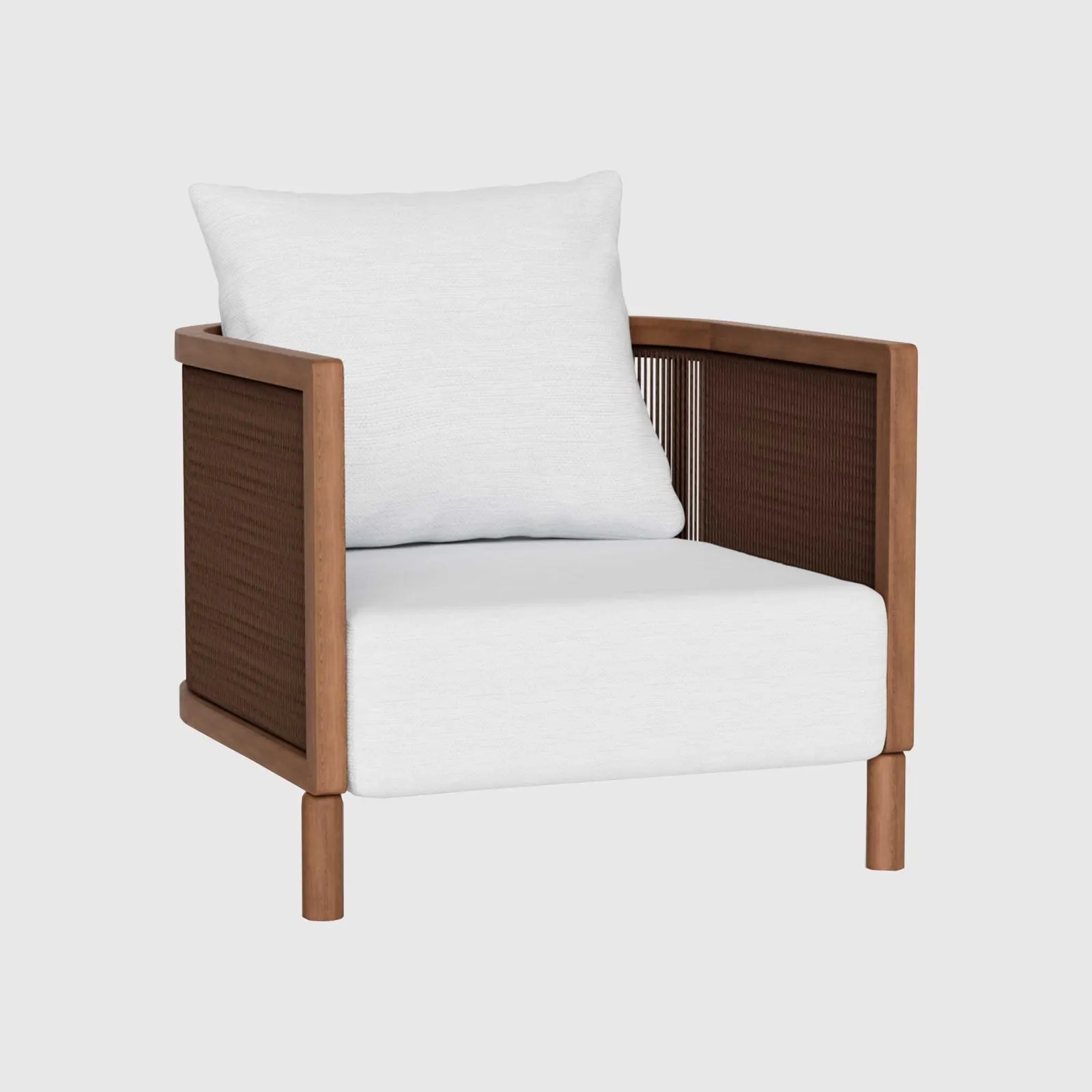 Praia Garden Lounge Chair, Wooden, Grey | Barker & Stonehouse 2