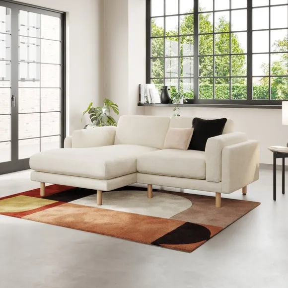 Newton Chunky Tonal Weave Corner Chaise 1