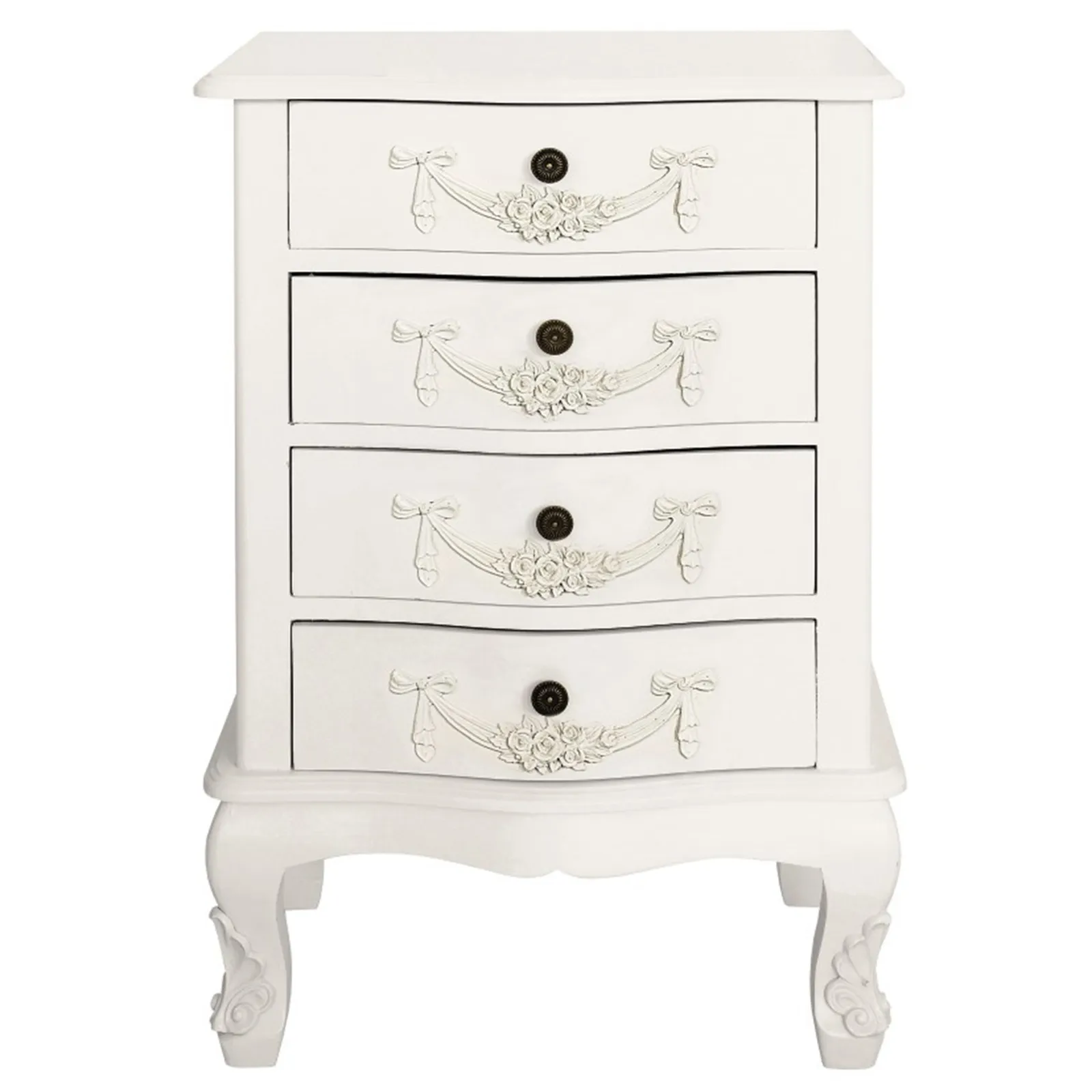 Toulouse Ivory 4 Drawer Chest White