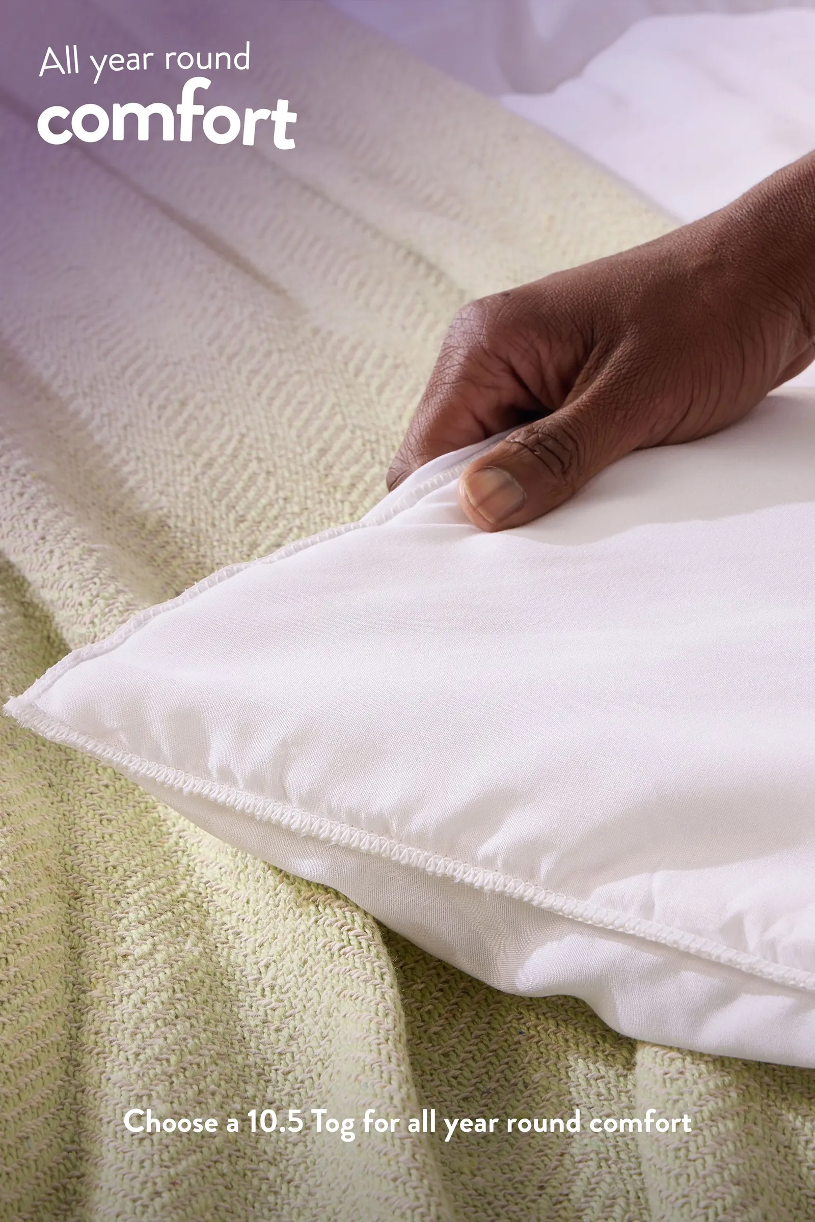 Slumberdown Anti Allergy 10.5 Tog All Year Round Duvet in White 4