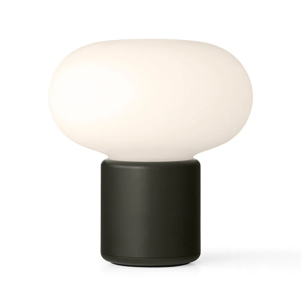 New Works Karl-Johan LED Portable Table Lamp Forest Green 3