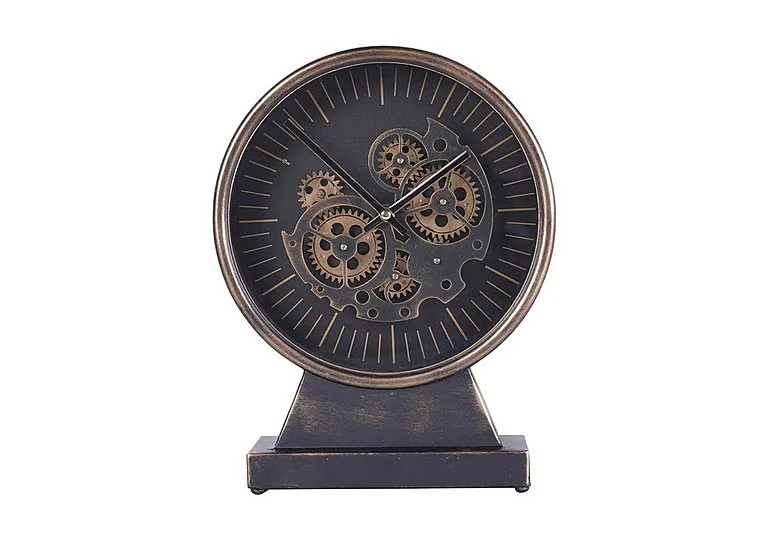 Palladium Mantel Clock - Black & Gold