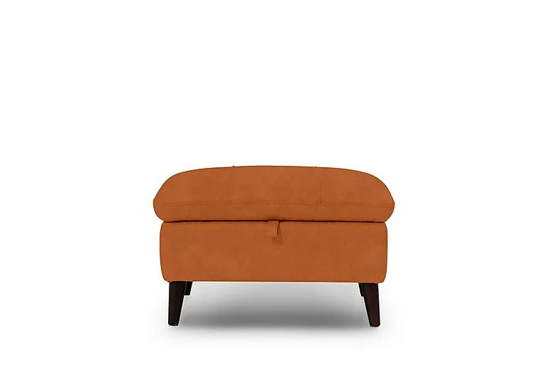 Winner Fabric Storage Footstool - Dexter Pumpkin