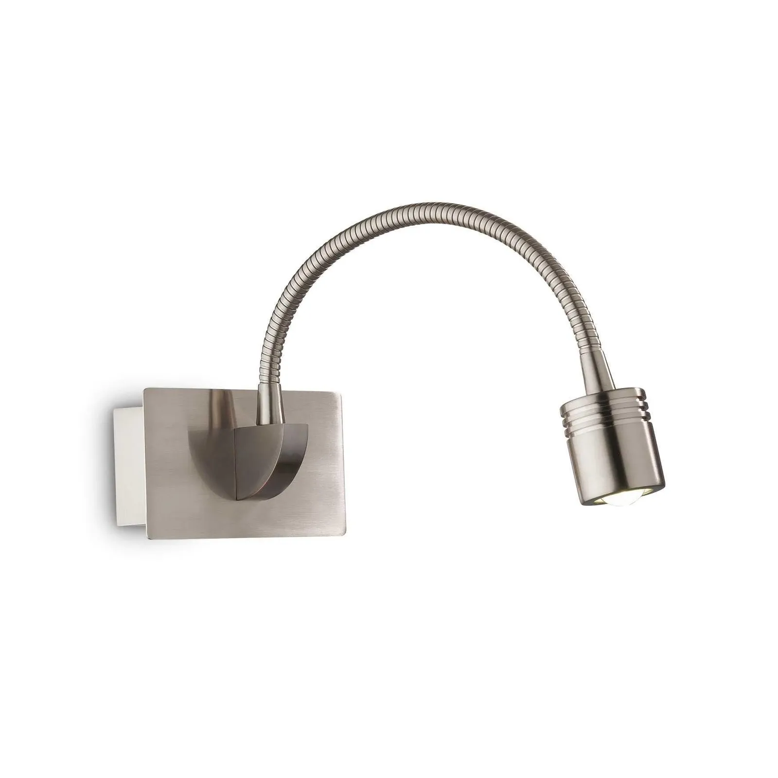Netlighting Dynamo LED 1 Light Adjustable Wall Reading Lamp Nickel in Grey