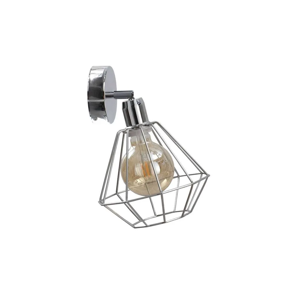 Netlighting Kinkiet Wall Lamp Silver 20cm 1x E27