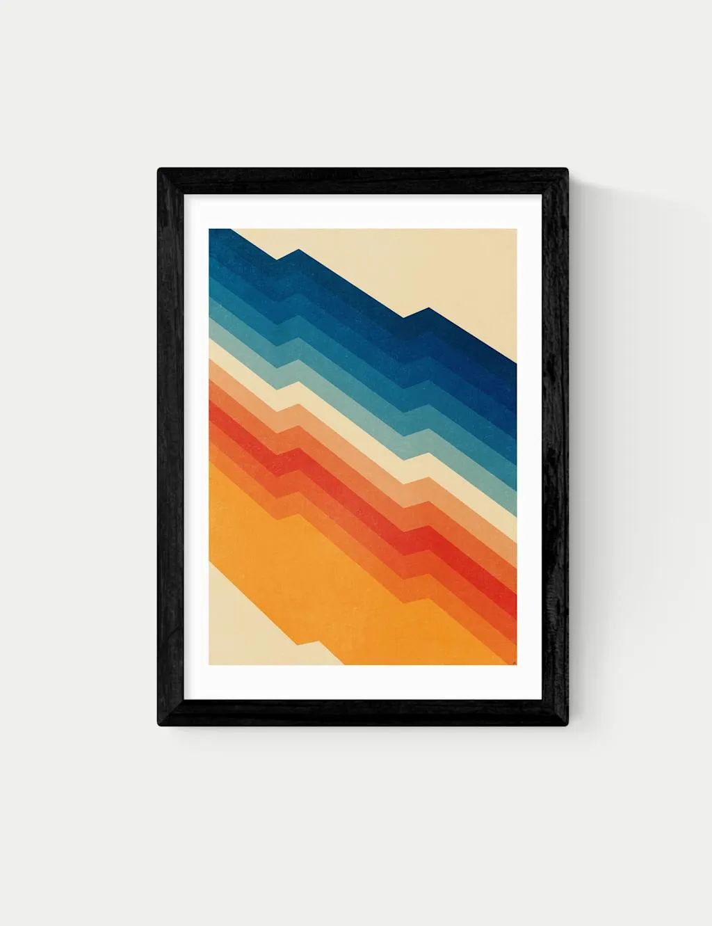 East End Prints Abstract Framed Art Black