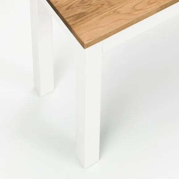 Return - Coxmoor 2 Seater Dining Bench, Solid Oak, 90cm 4