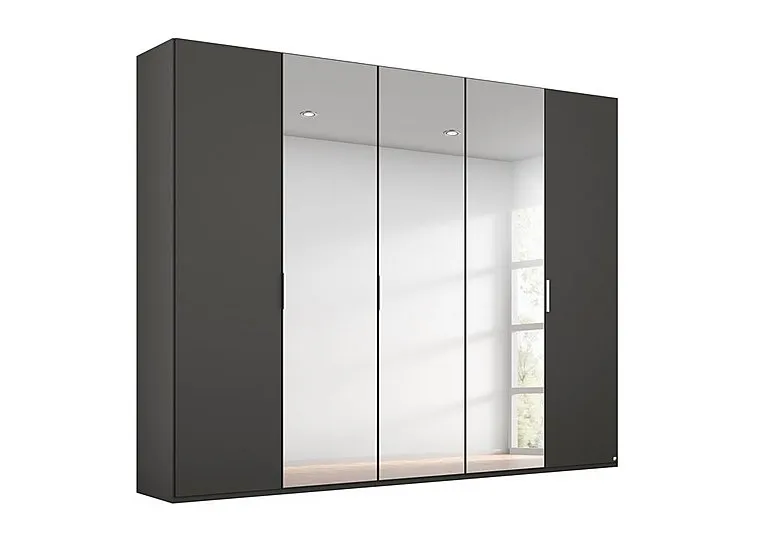 Formes Decor 5 Door Hinged Wardrobe with 3 Mirrors