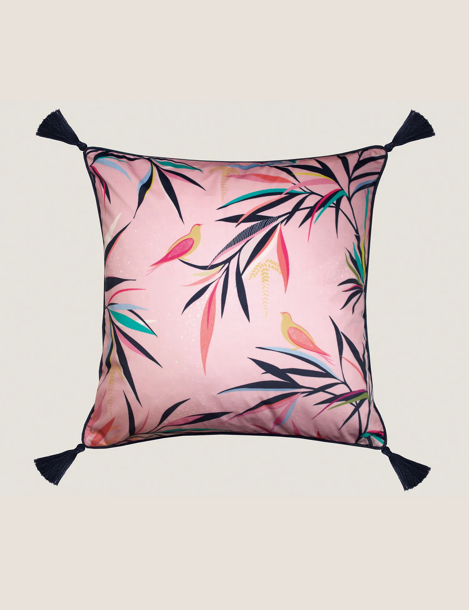 M&S Sara Miller Velvet Bamboo Blend Cushion