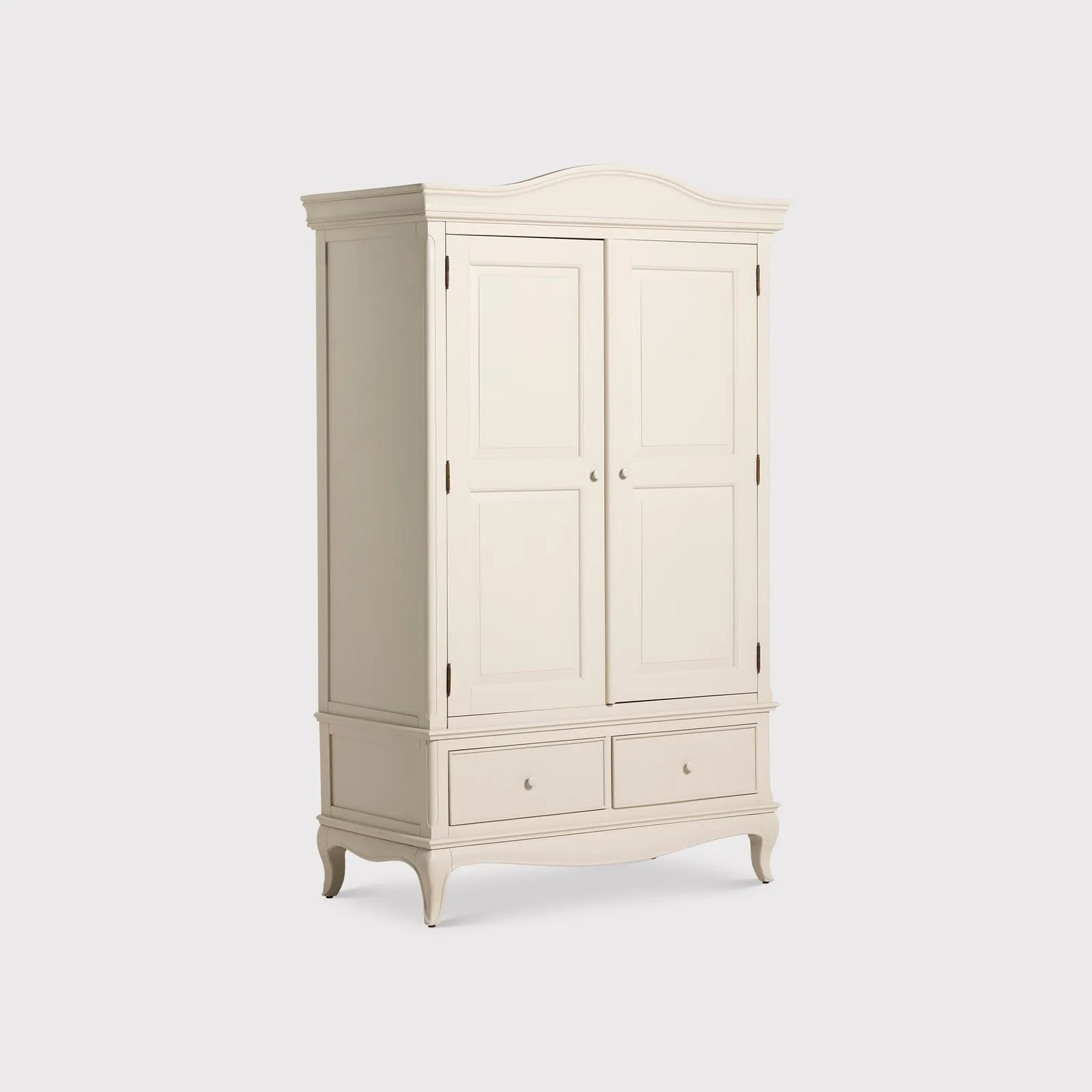 Calista Double Wardrobe, White Wood | Barker & Stonehouse