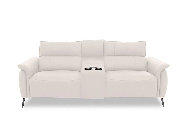 Jude Leather 3 Seater Power Recliner Sofa with Smart Console and Power Headrests