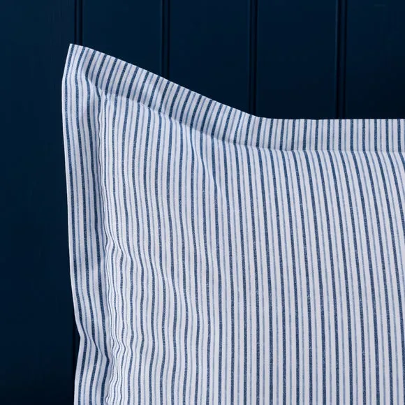 Henley Striped Polycotton Oxford Pillowcase 2