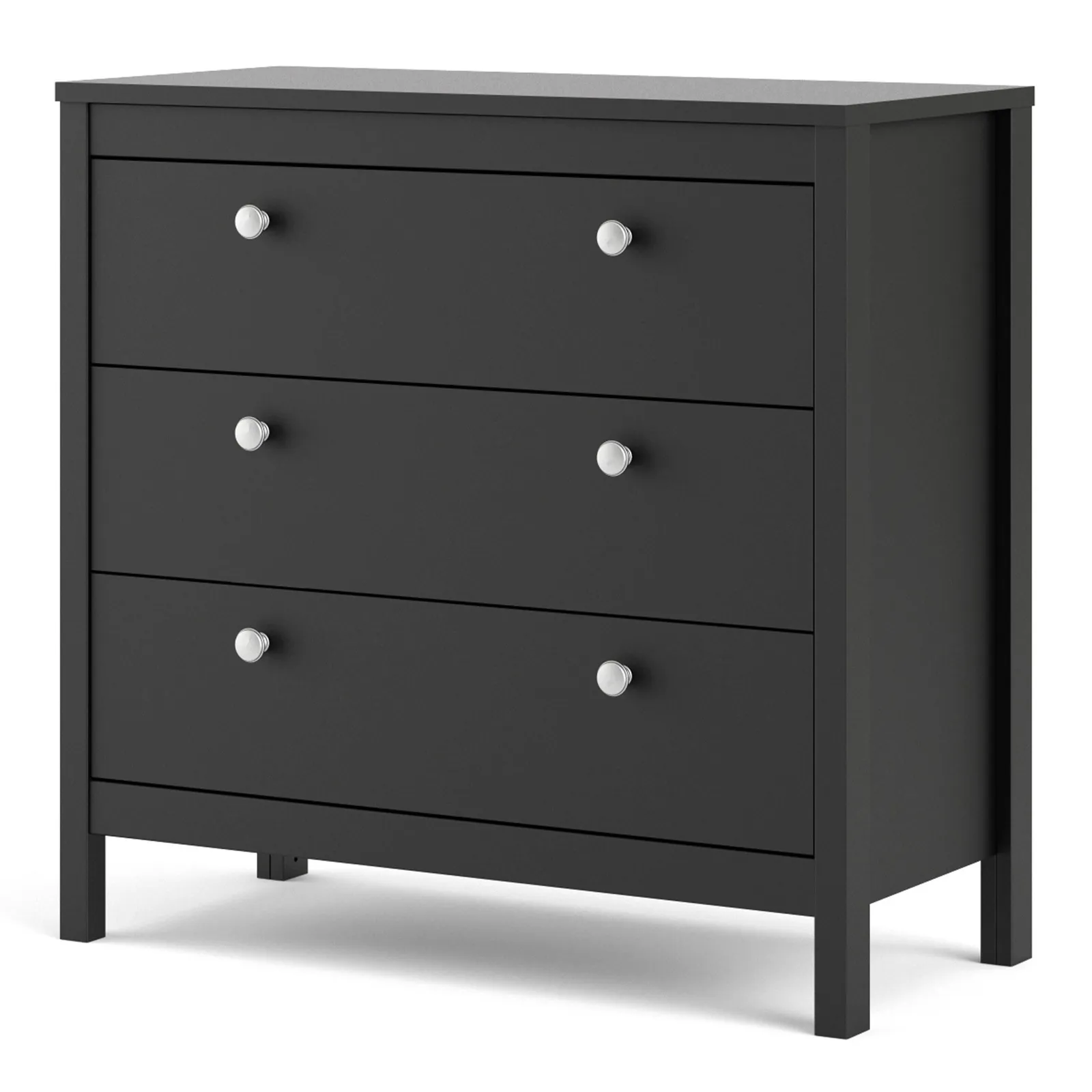 Furniture To Go Madrid Chest 3 Drawers in Black 3