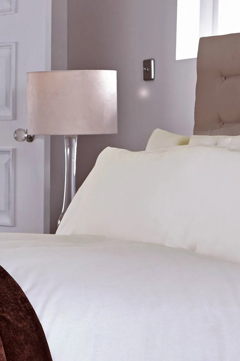 Martex Ivory Bolster Pillowcase Cotton Percale - Sestina 100% Cotton Bolster 2