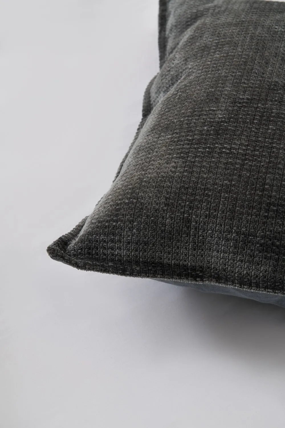 BHS Plain Cushion with Flange Edge in Charcoal 2